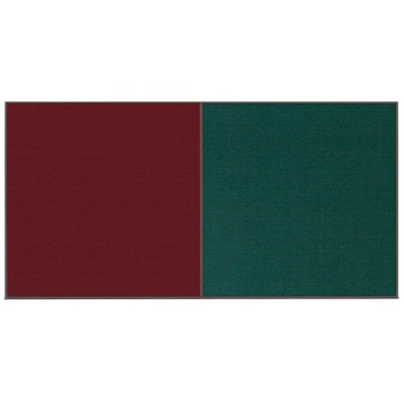 United Visual Products Enclosed Corkboard, 1 Door, 60"x36", 4" Fra UV3410-SATIN-RUBBER